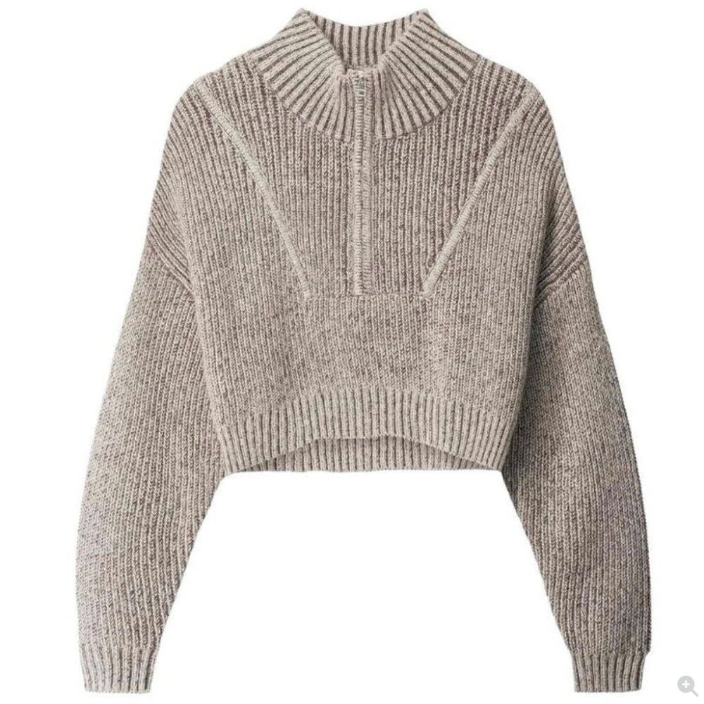 STAUD Hampton Sweater in Bisque, Sz M
